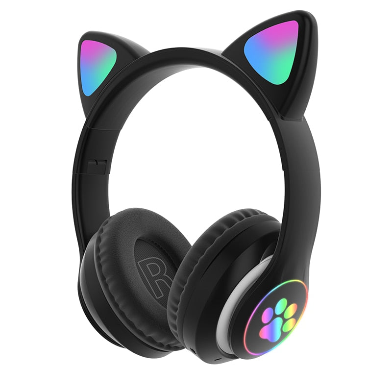 Cute Cat Ear Bluetooth Headphones