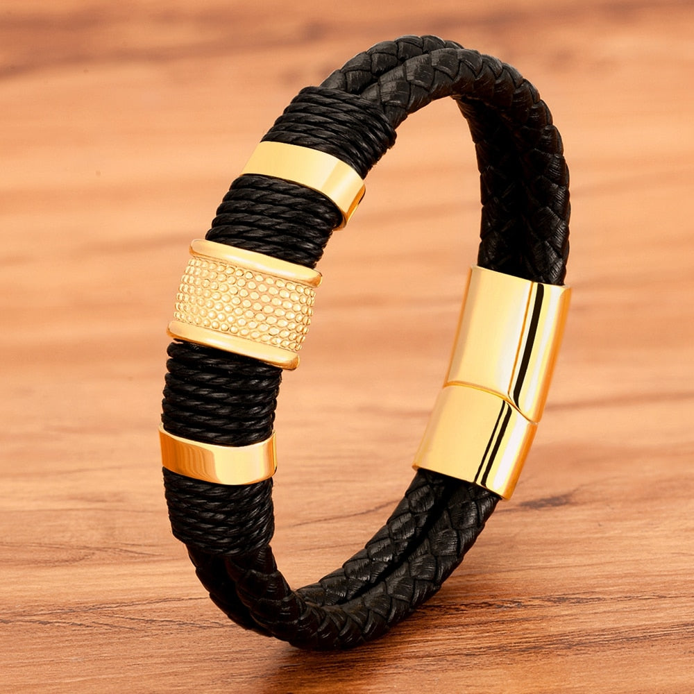 Woven Leather Style Bracelet