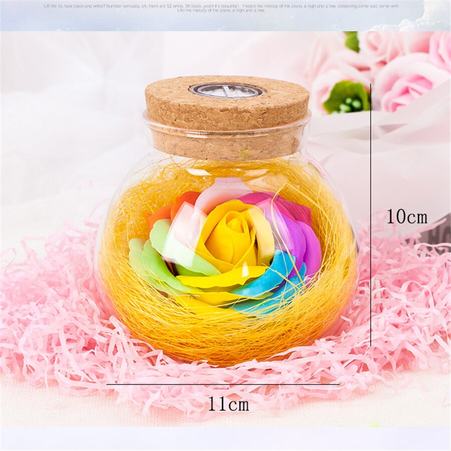 Bloom - LED Rose Bottle Lamp
