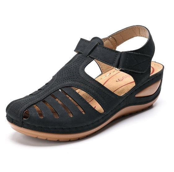 Leather Retro Orthopedic Sandals