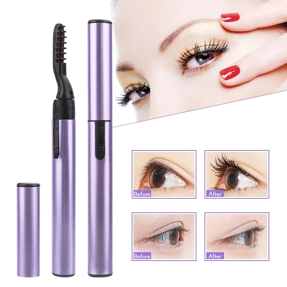 Heated eyelash curler