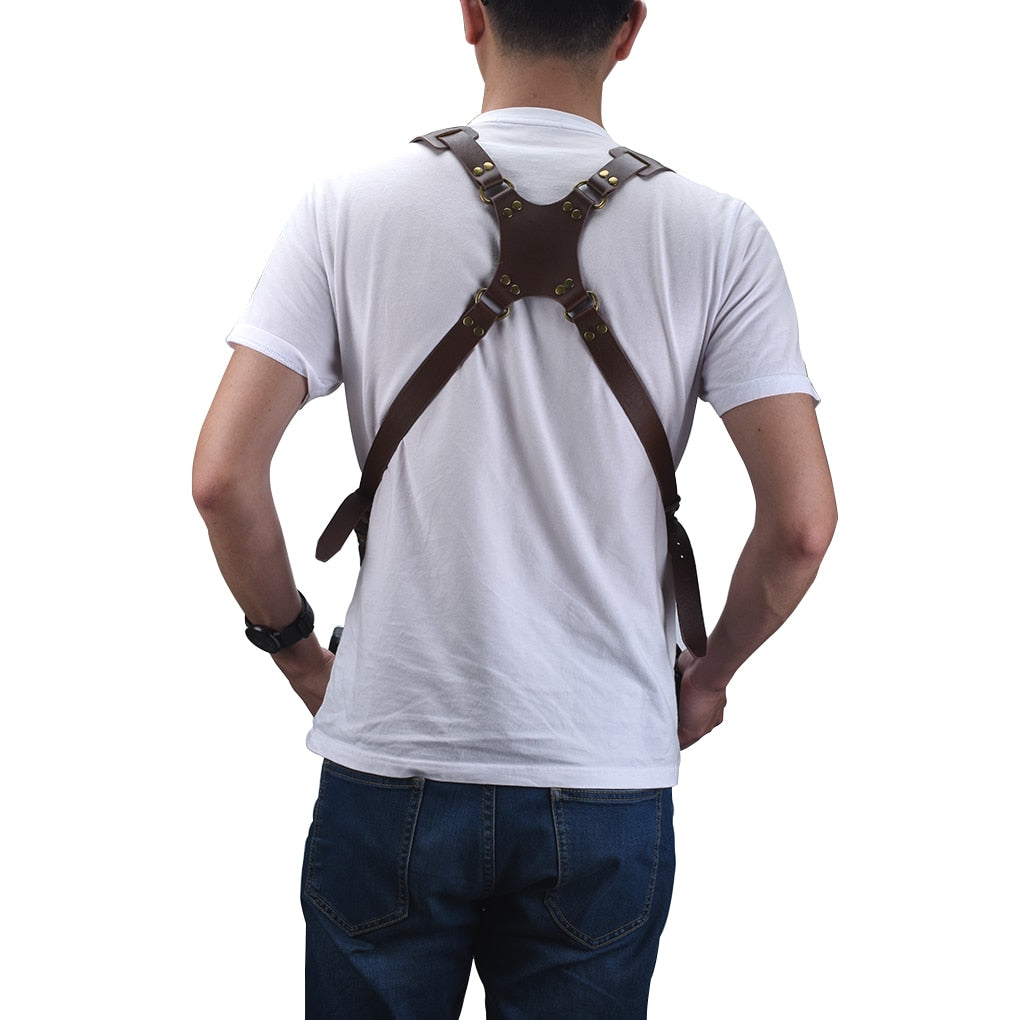 Digital Camera Double Leather Shoulder Strap