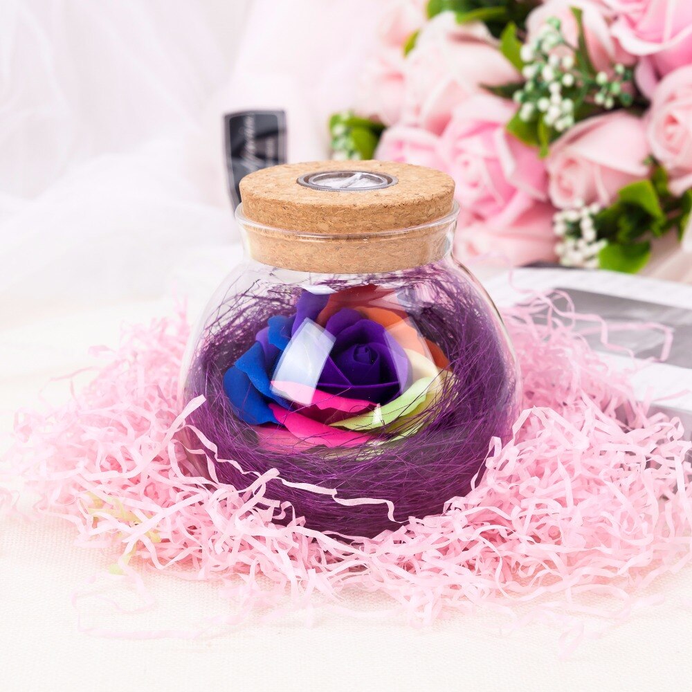 Bloom - LED Rose Bottle Lamp