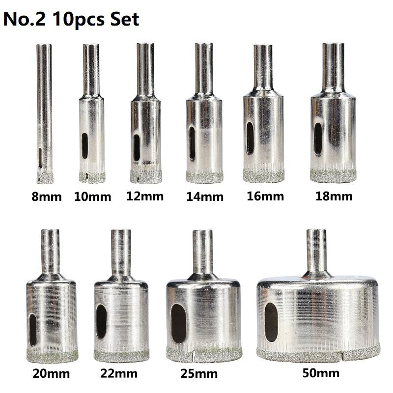 Diamond Coated Circular Drill Set