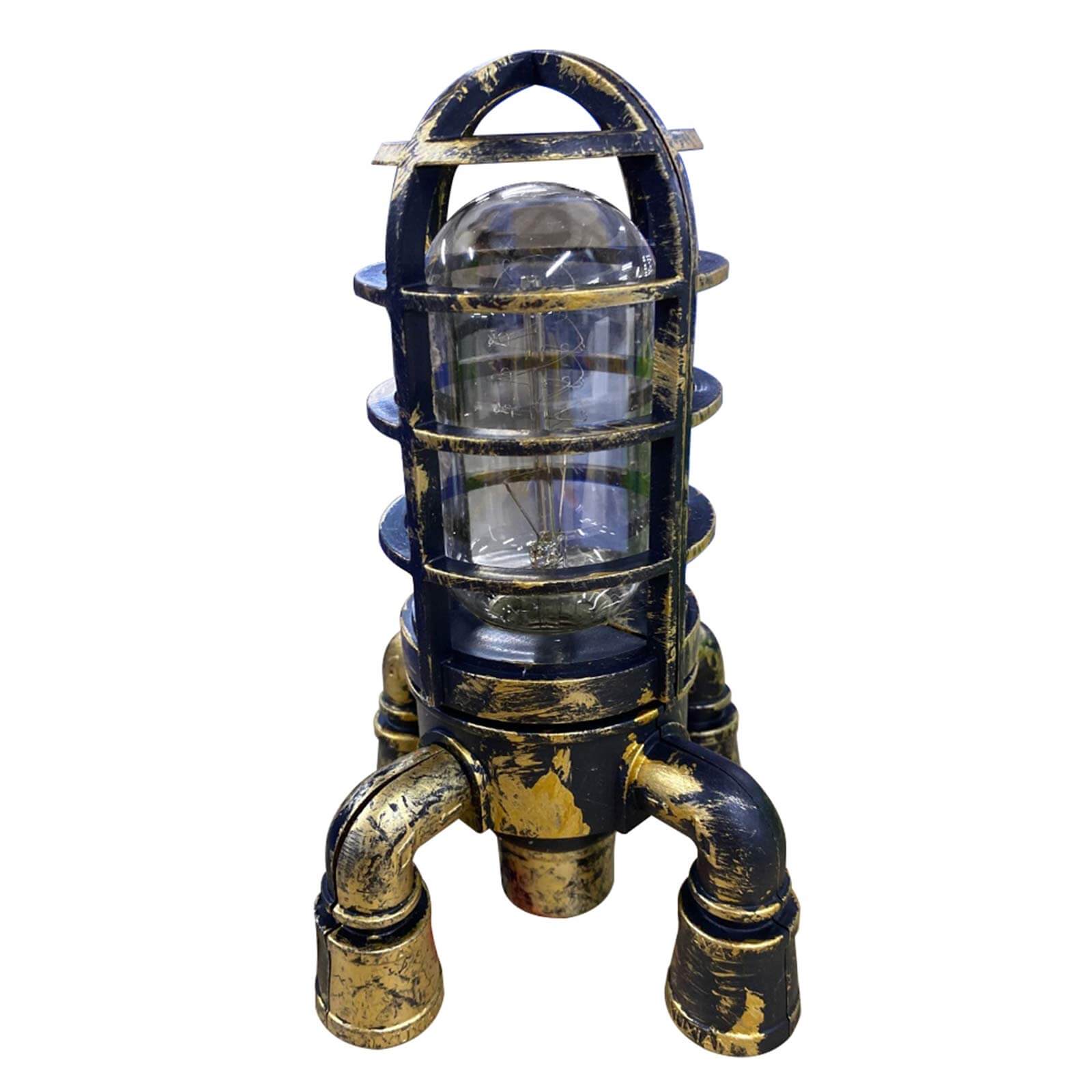 Vintage Steampunk Rocket Lamp