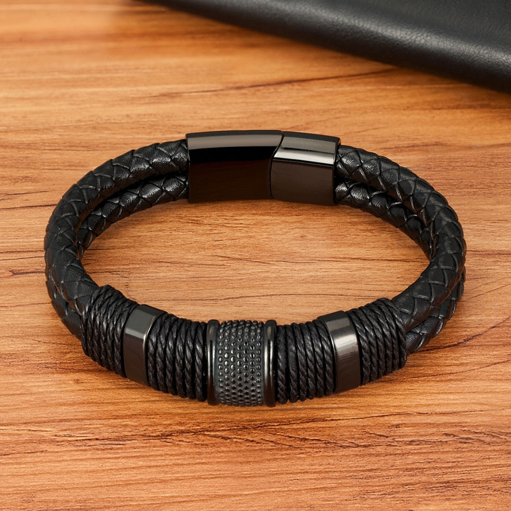 Woven Leather Style Bracelet