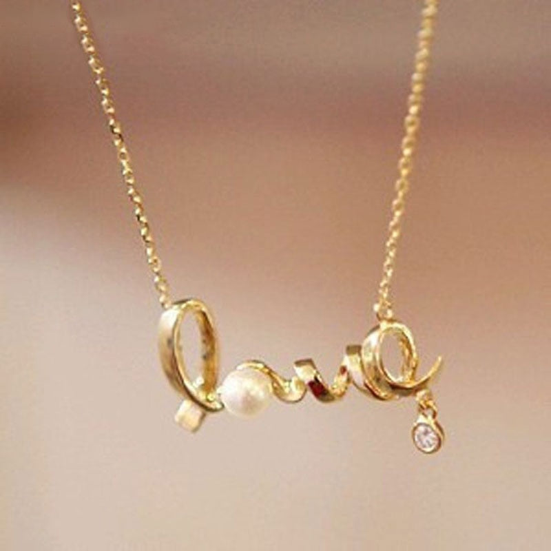 LOVE Pearl Necklace