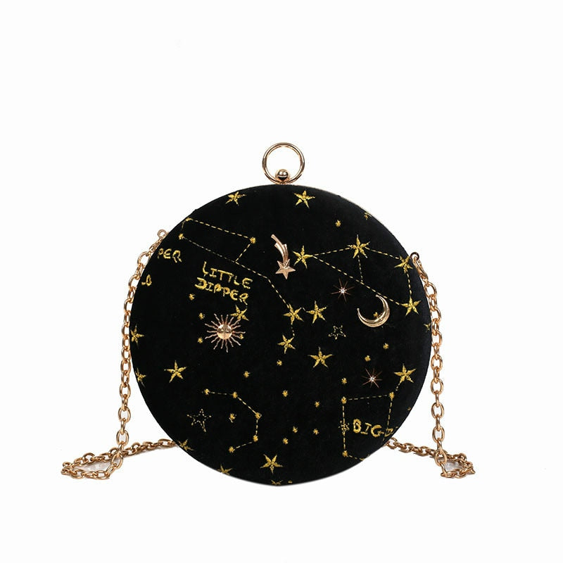 Zodiac Sign Velvet Bag