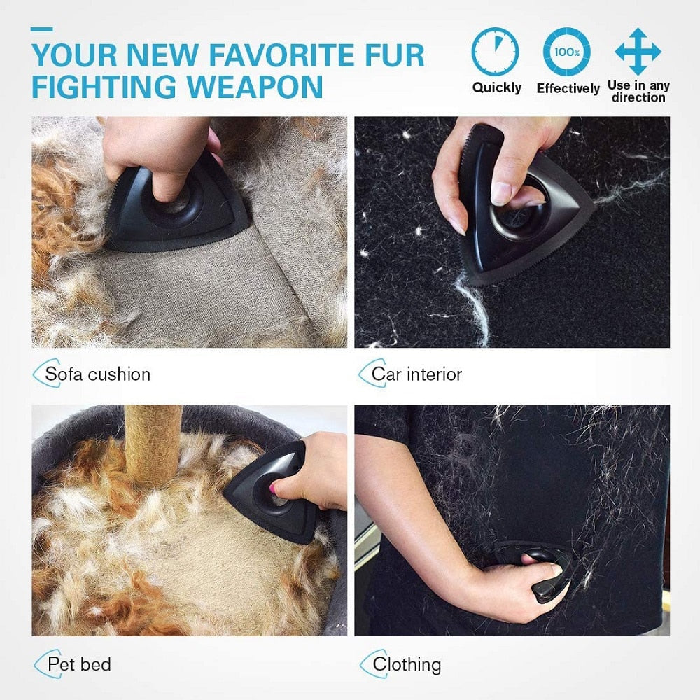 Effective pet hair remover