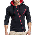 Oblique Zippers Men Tracksuit