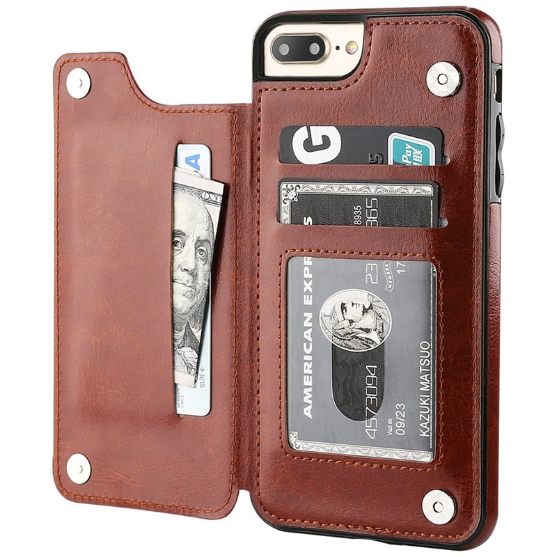 iPhone Leather Wallet Case