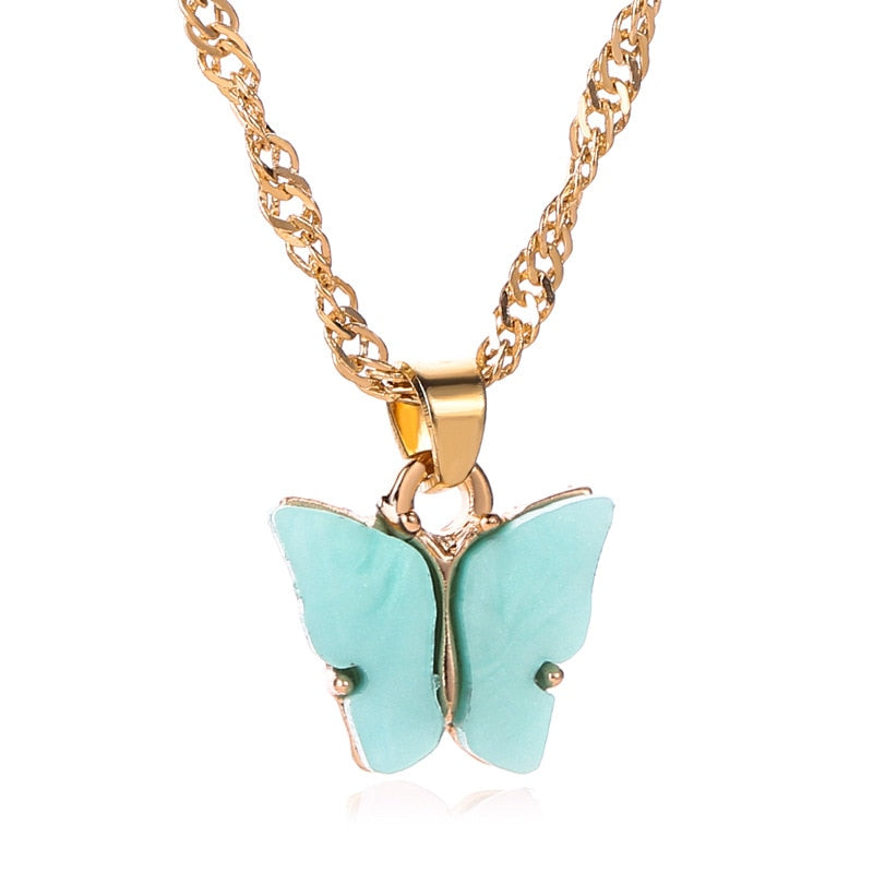 Butterfly Gold Necklace