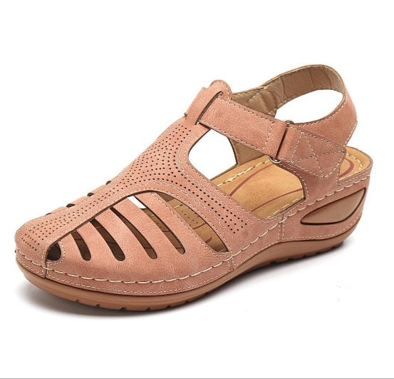 Leather Retro Orthopedic Sandals