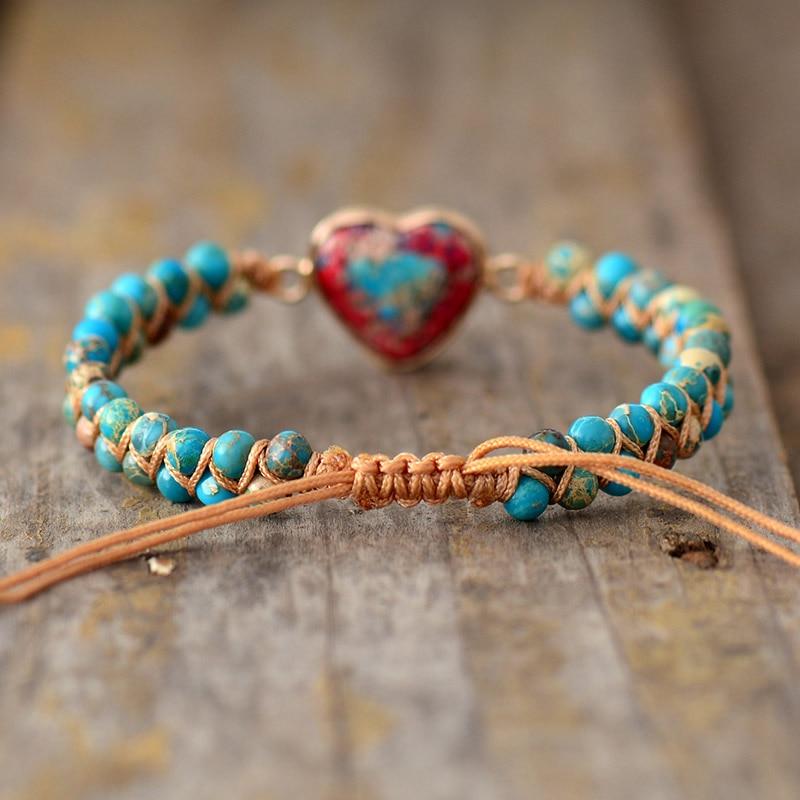 Passion Heart Braided Bracelet