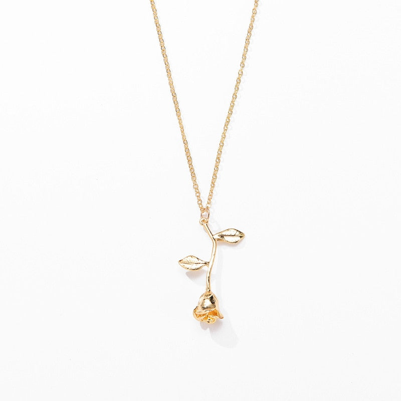 Rose Pendant Necklace