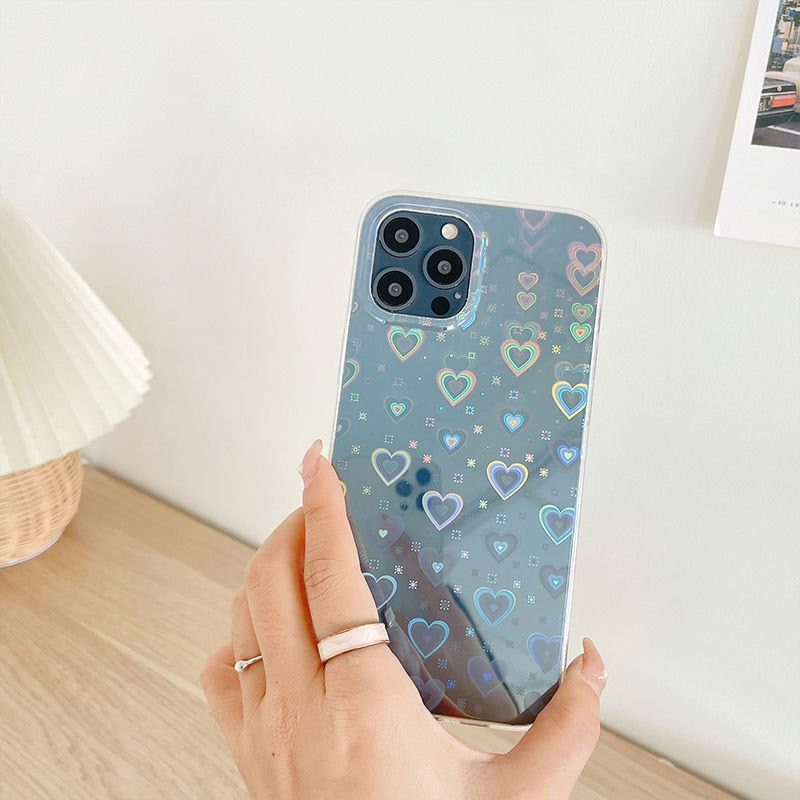 Holographic Heart Case