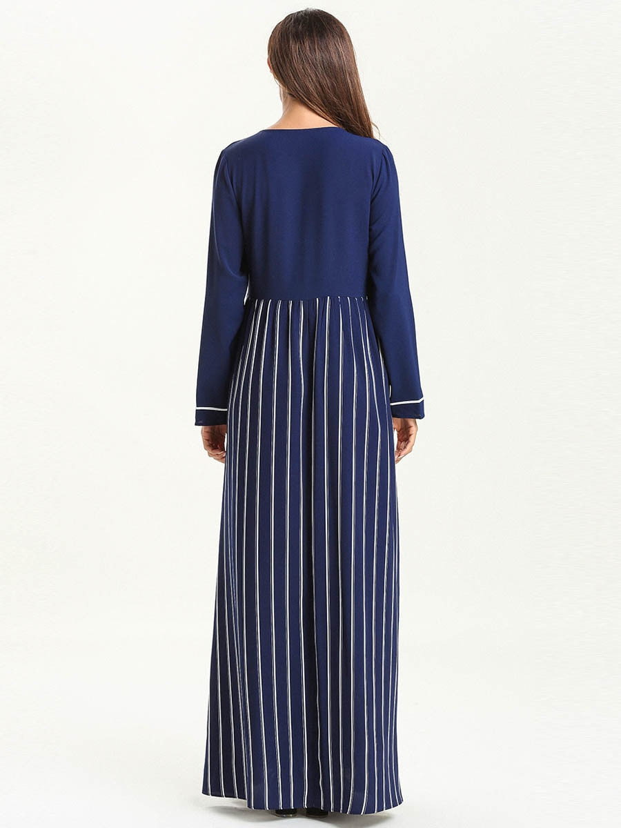 Kaftan Maxi Dress With Long Sleeves