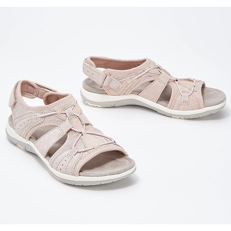 Round open toe sandals