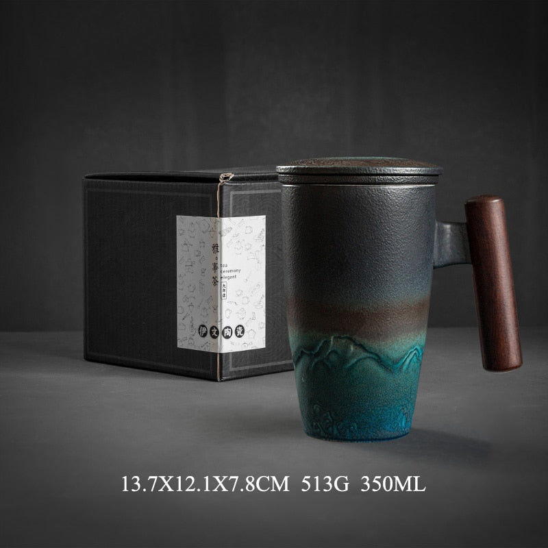 Keramisk kaffe- og tekopp