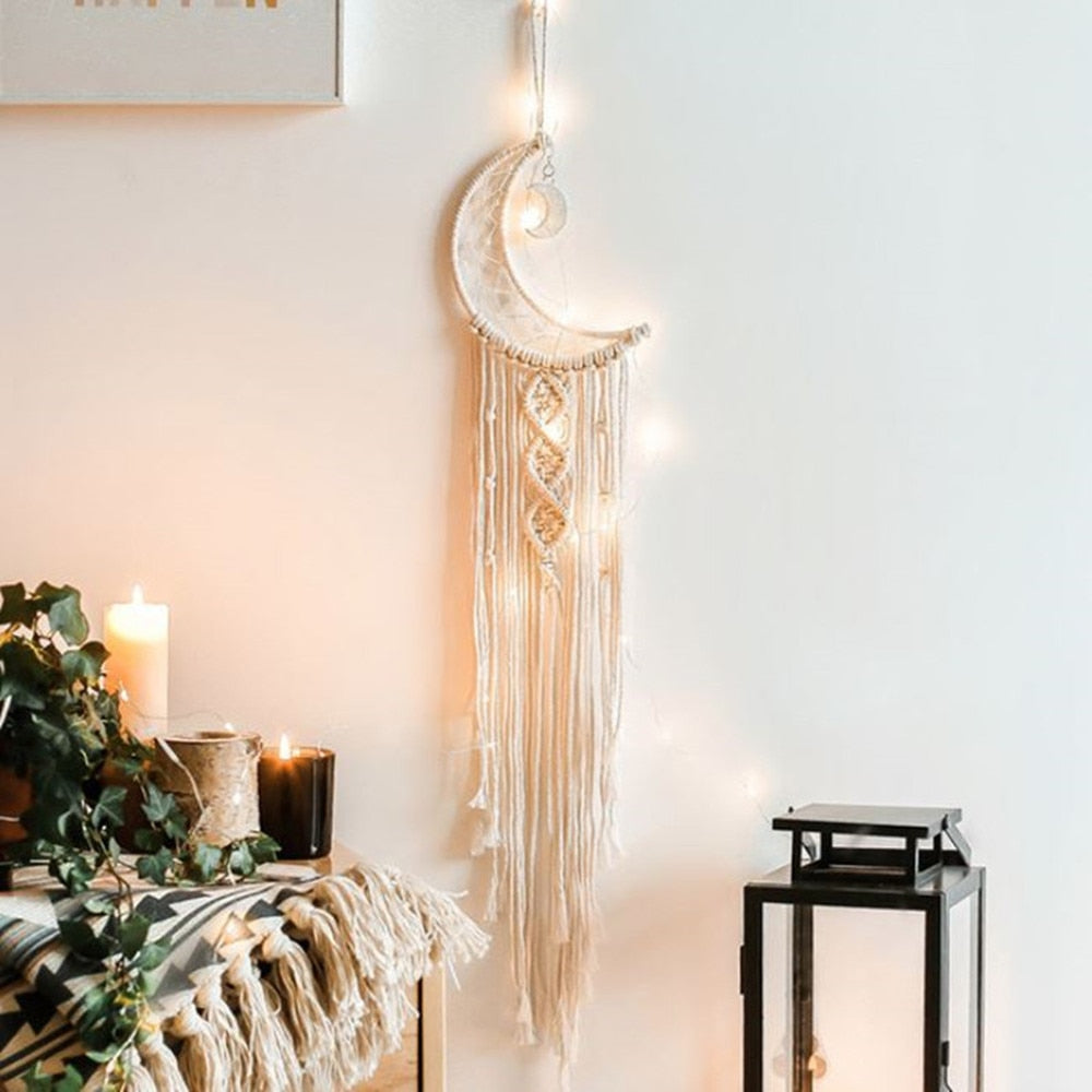 Macrame Moon Dreamcatcher