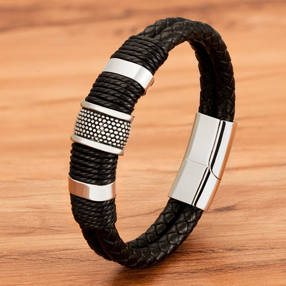 Woven Leather Style Bracelet