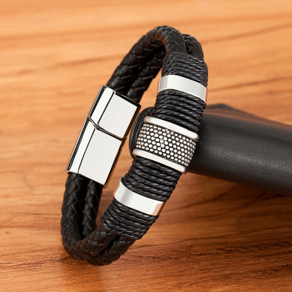Woven Leather Style Bracelet