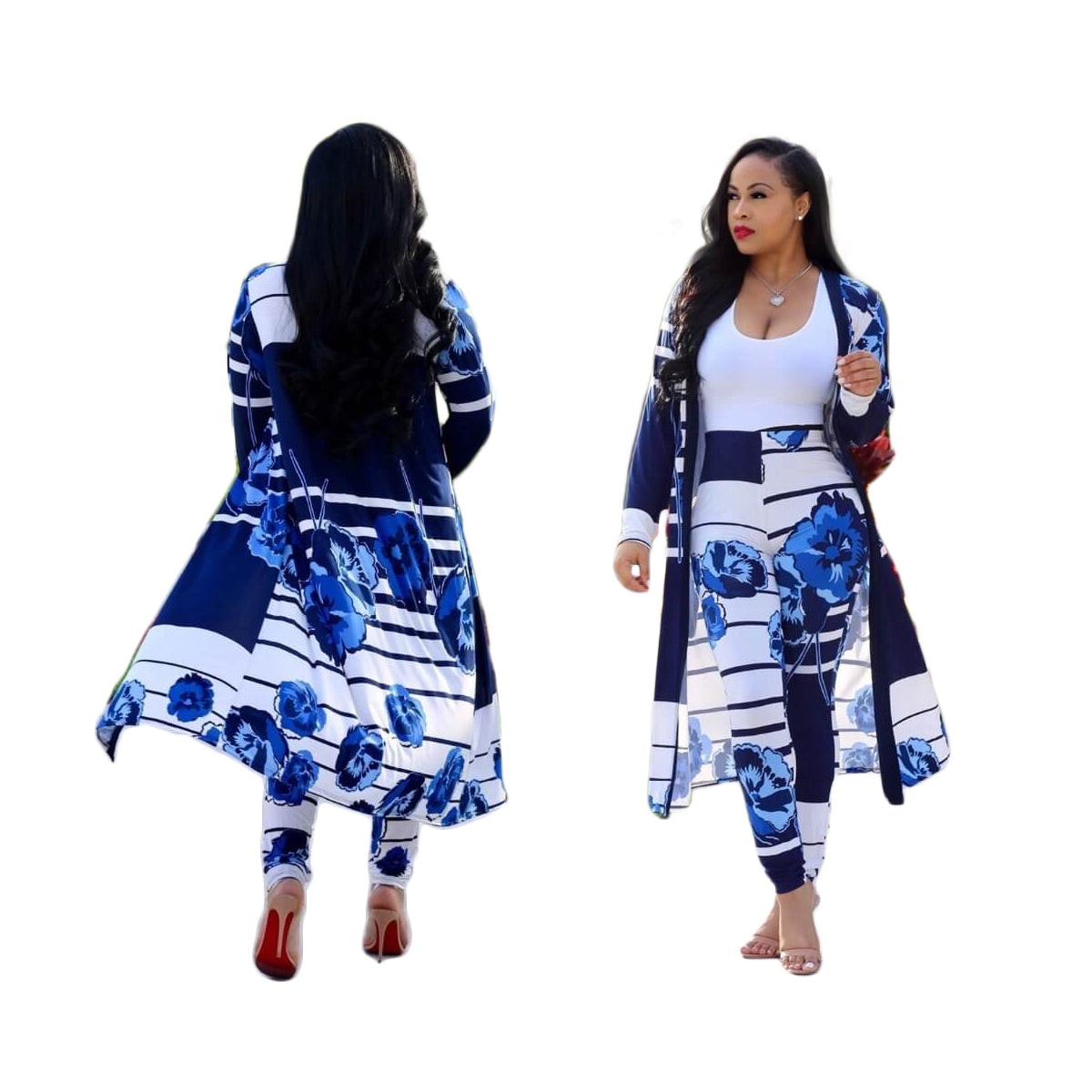 Kimono cardigan set