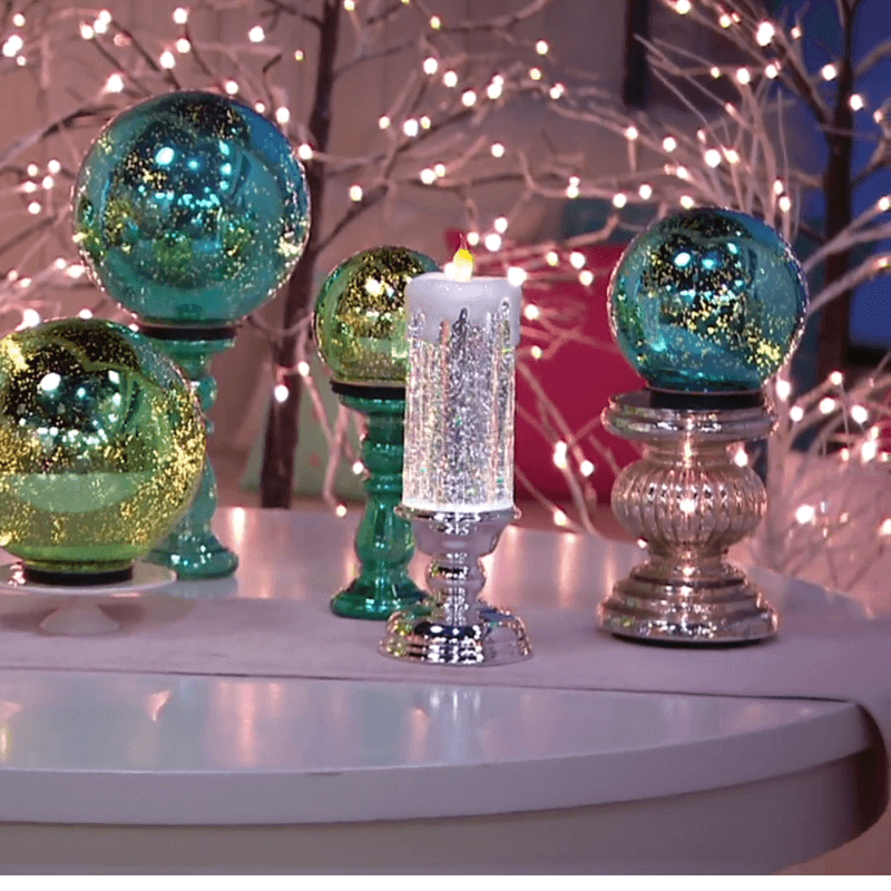 Fargeskiftende LED-vannlys med glitter