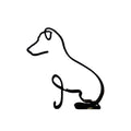 Minimalist Dog Art Sculpture