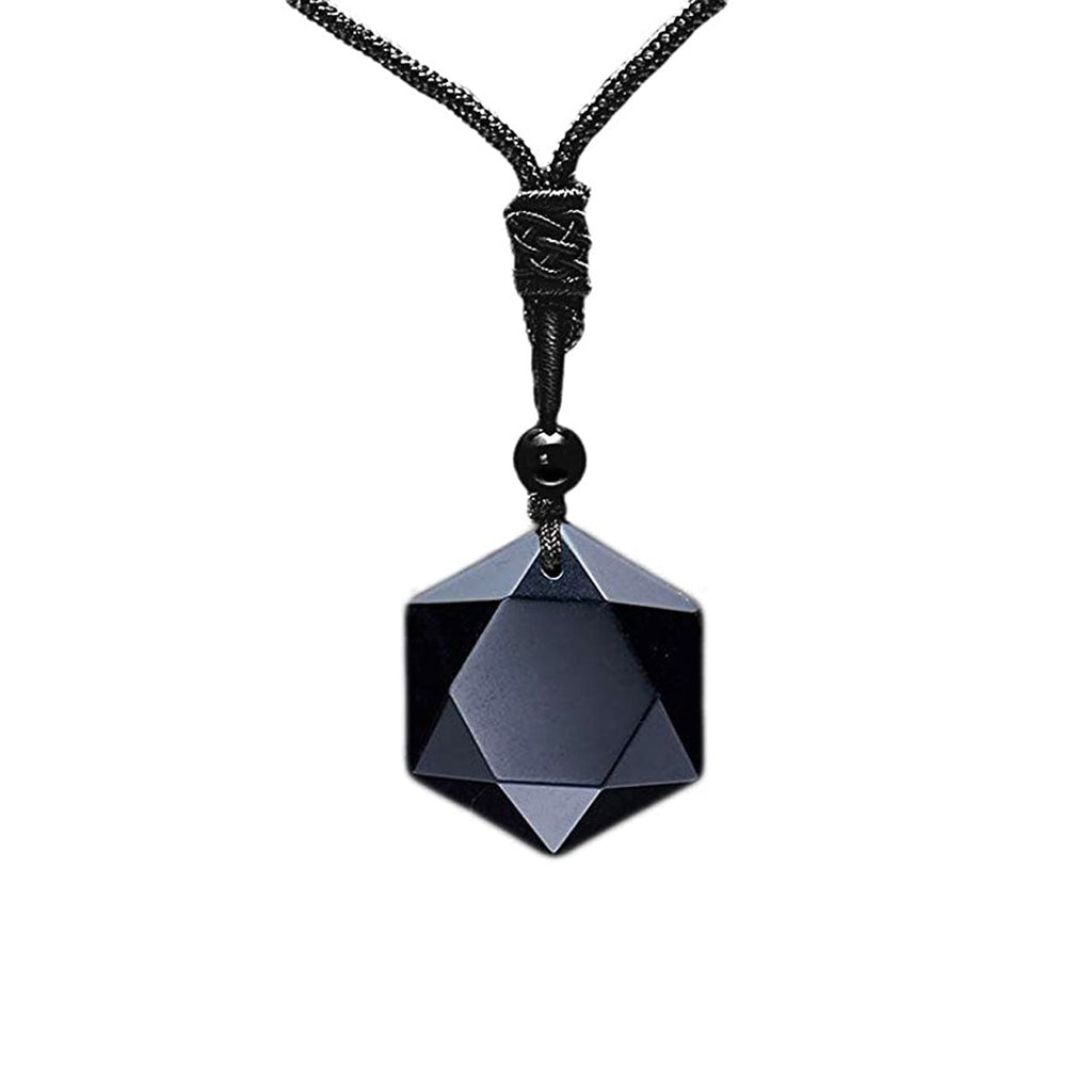 Obsidian Tibetan Metaphysical Necklace