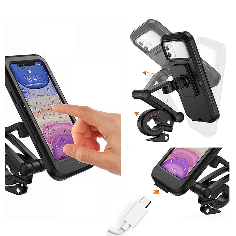 Waterproof Bicycle Phone Mounting Cover