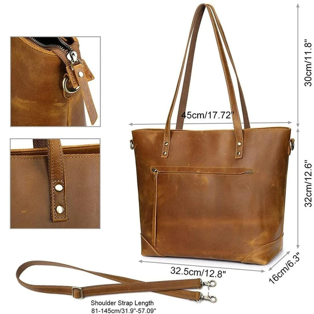 Vintage Leather Carrying Bag