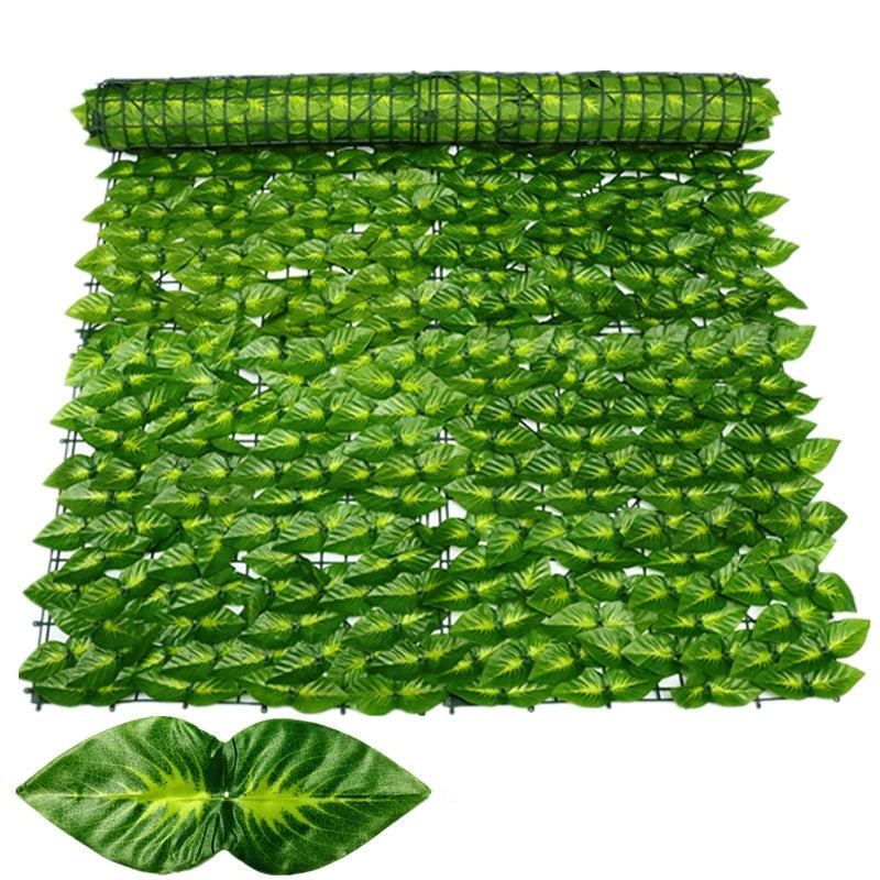 Artificial Plant Leaves Fence
