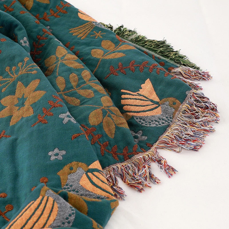 Vintage Reversible Thread Blanket