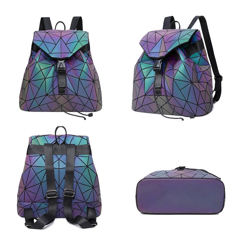 Luminous Geometric Backpack