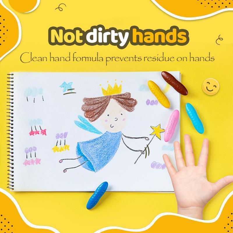 Kid's Washable Peanut Crayons Set