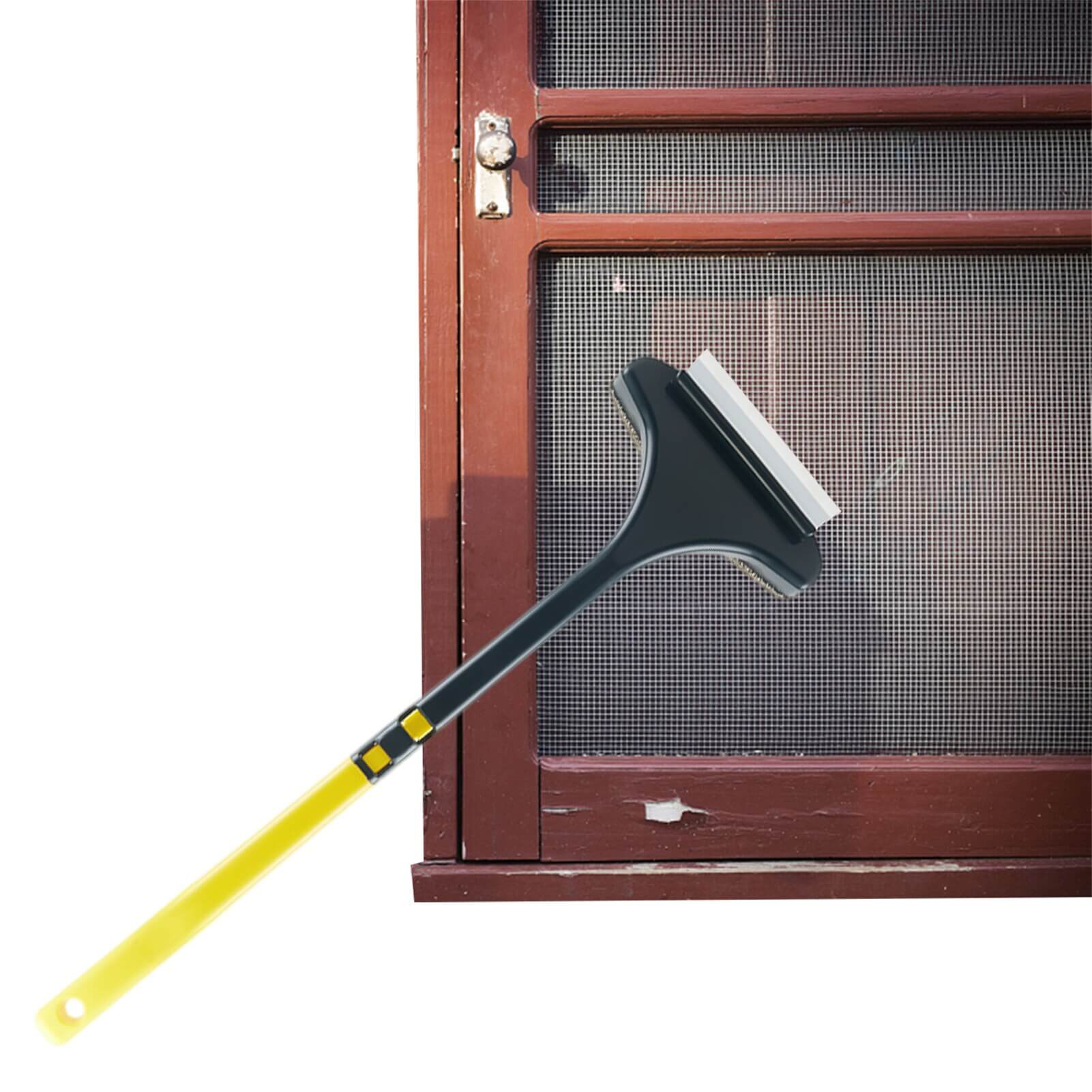 Window screen cleaning brush