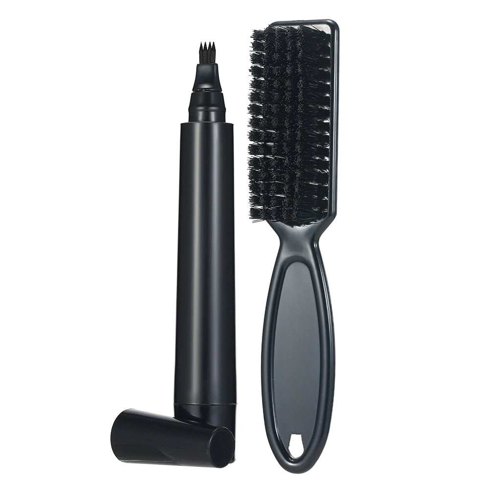 Beard filler pen and brush kit