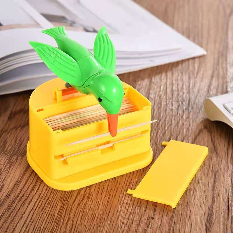 Bird toothpick dispenser