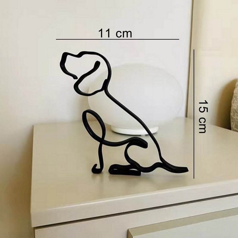 Minimalist Dog Art Sculpture