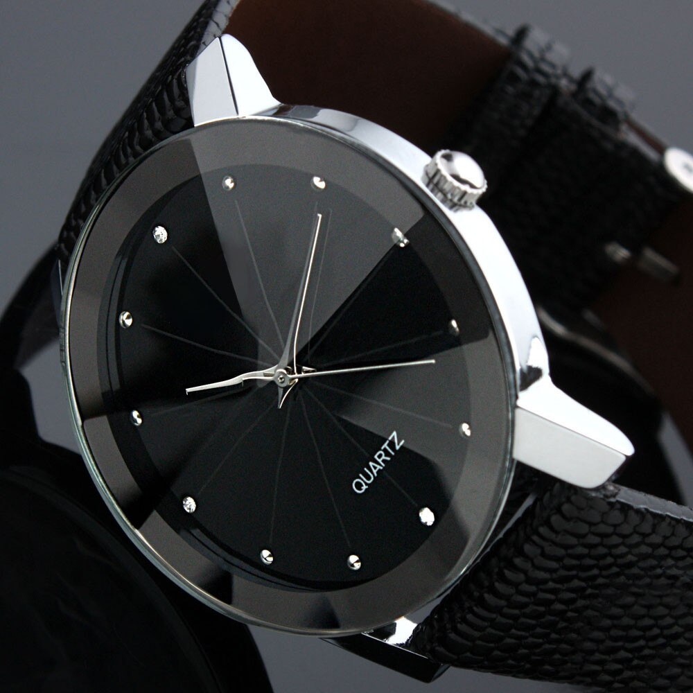Quartz Men's Leather Watch