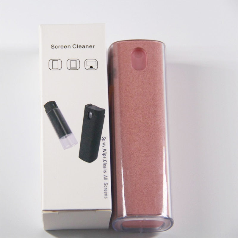 Portable fingerprint resistant screen cleaner