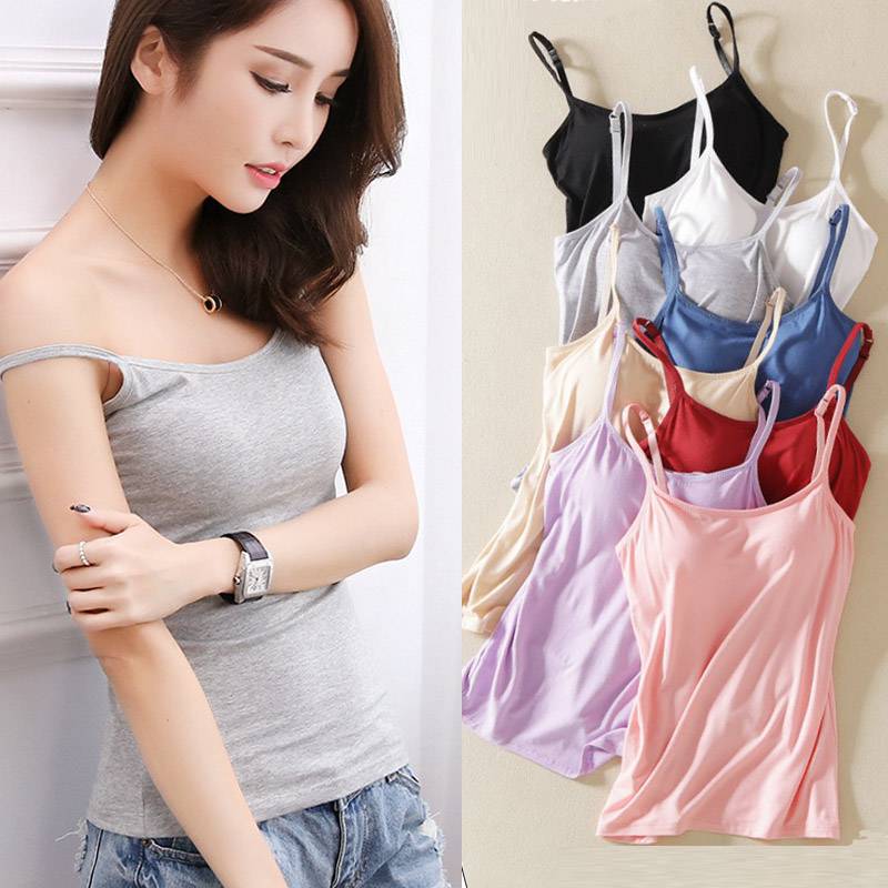 Women's Lined Cami Tank Tops
