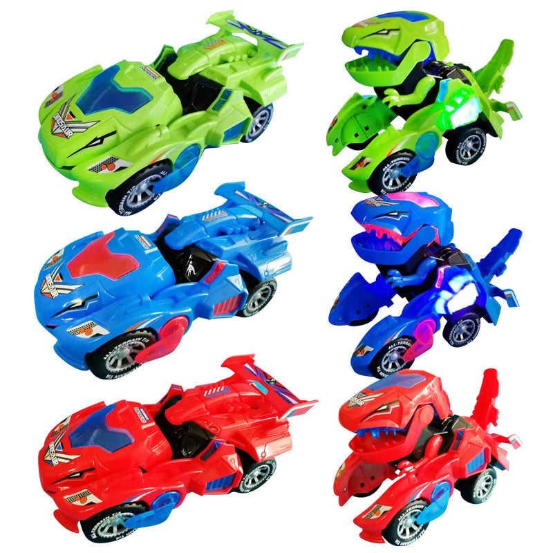 Transforming Dinosaur LED Car