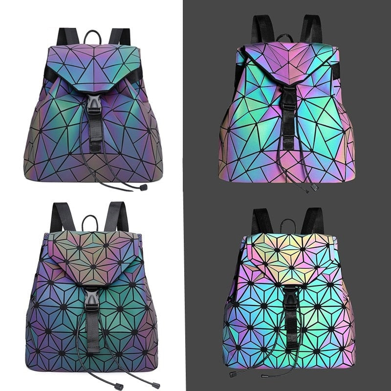 Luminous Geometric Backpack