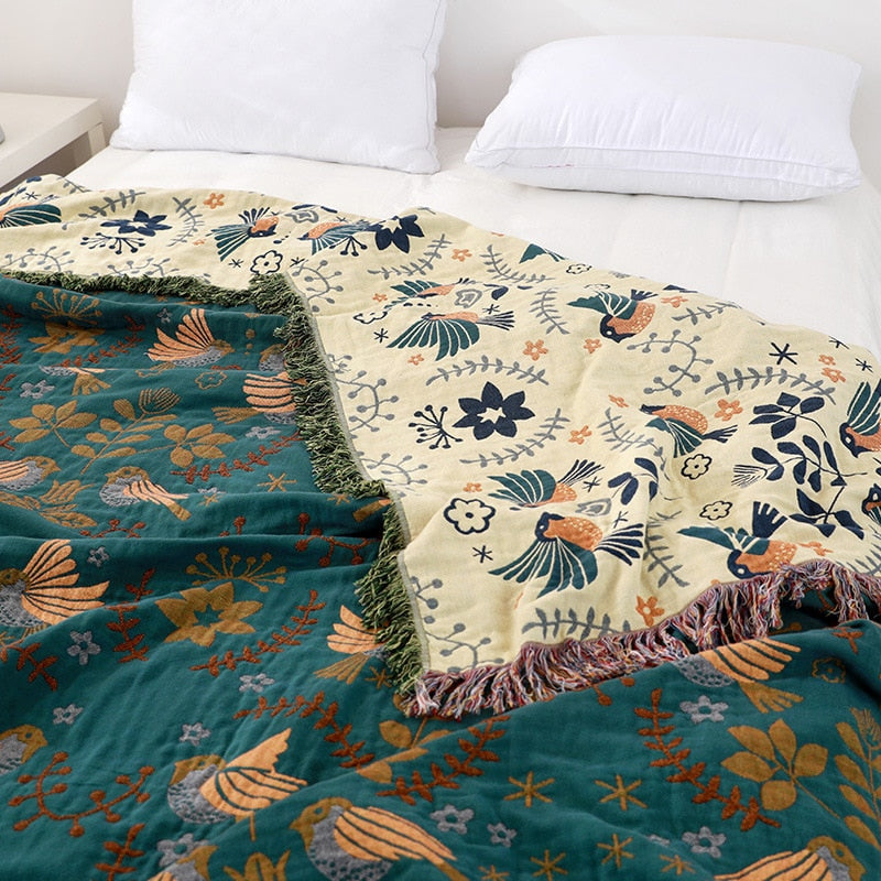 Vintage Reversible Thread Blanket