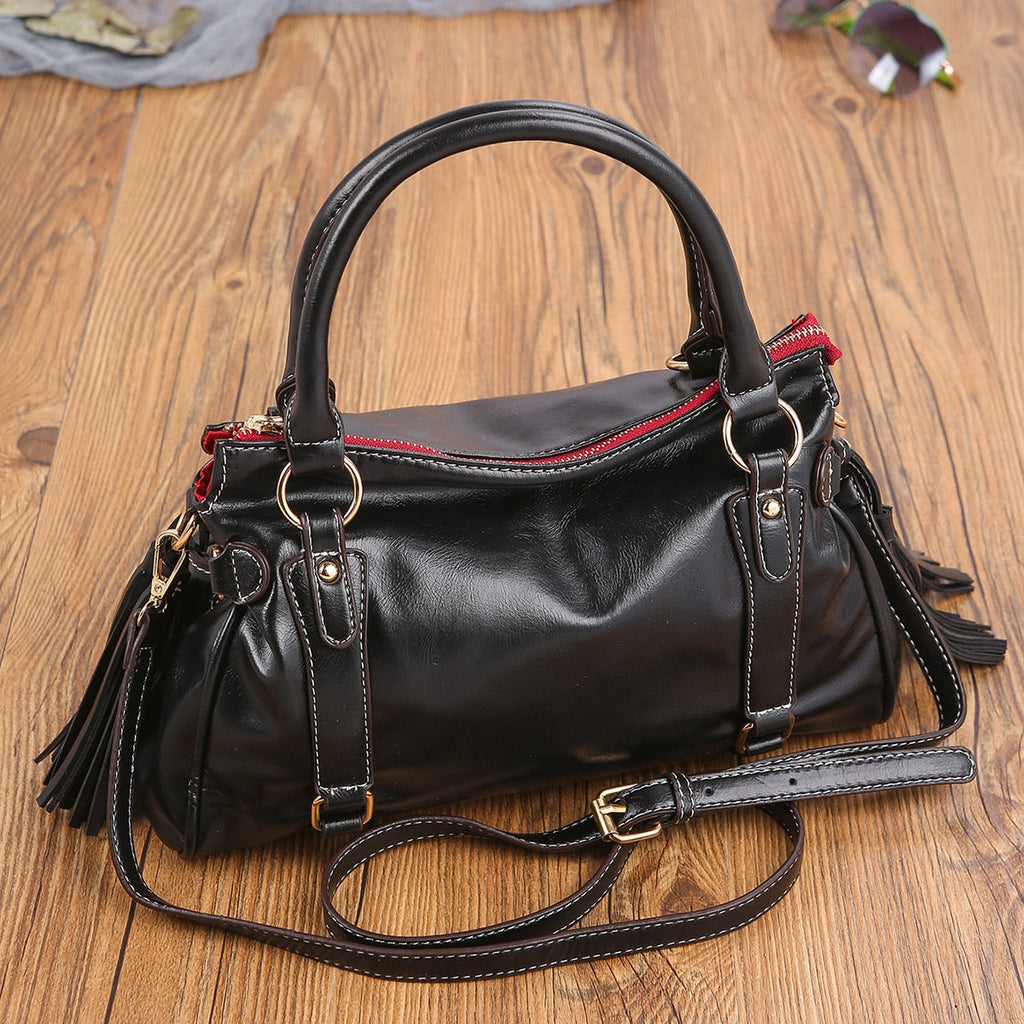 Soft leather ladies bag