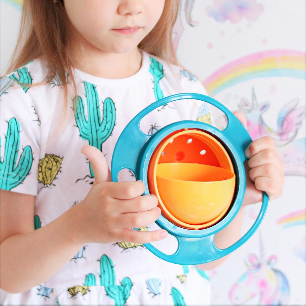 Spill-resistant baby bowl
