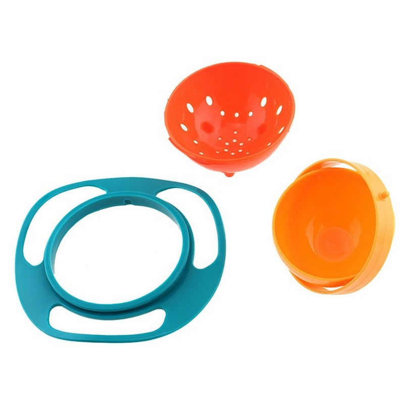 Spill-resistant baby bowl