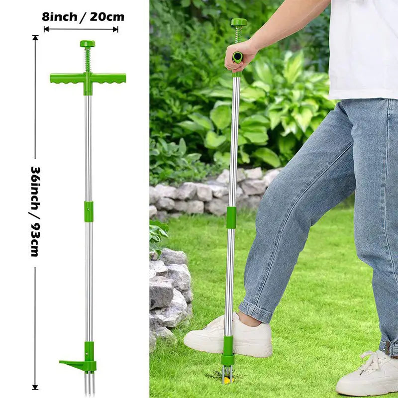 Weed remover with long handle